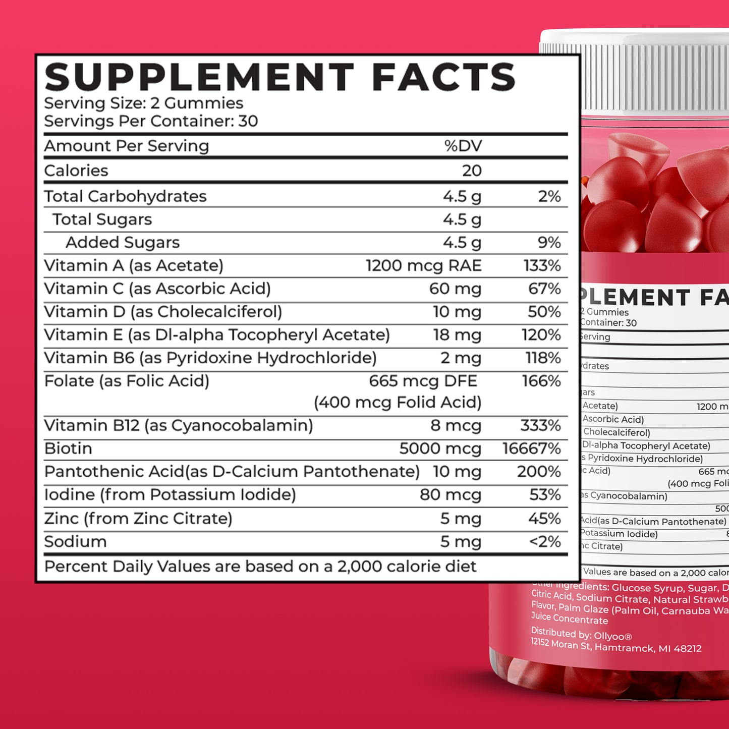 Ollyoo Multivitamin Gummies